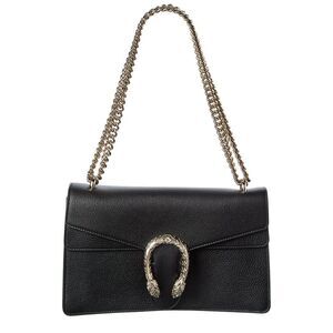Gucci Dionysus Medium Leather Shoulder Bag, Black